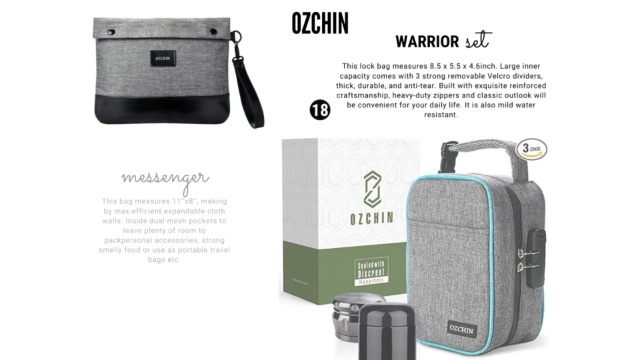 Amazon.com: OZCHIN Smell Proof Bag with Combination Lock